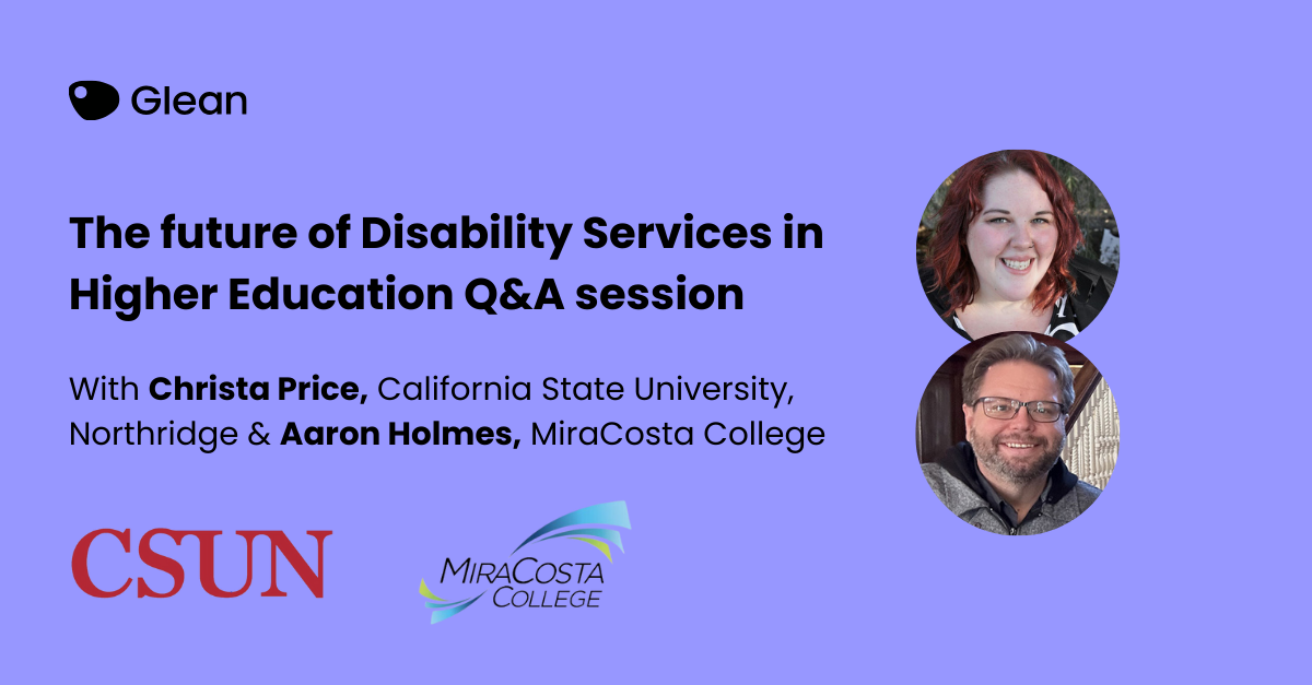 Event Landing Page Image - The future of Disability Services in Higher Education Q&A session