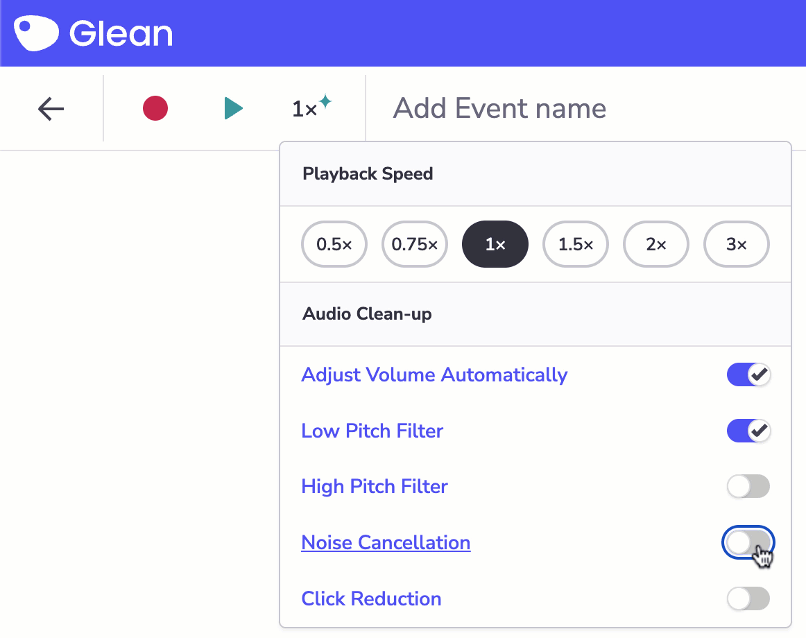 Introducing Audio Clean-Up