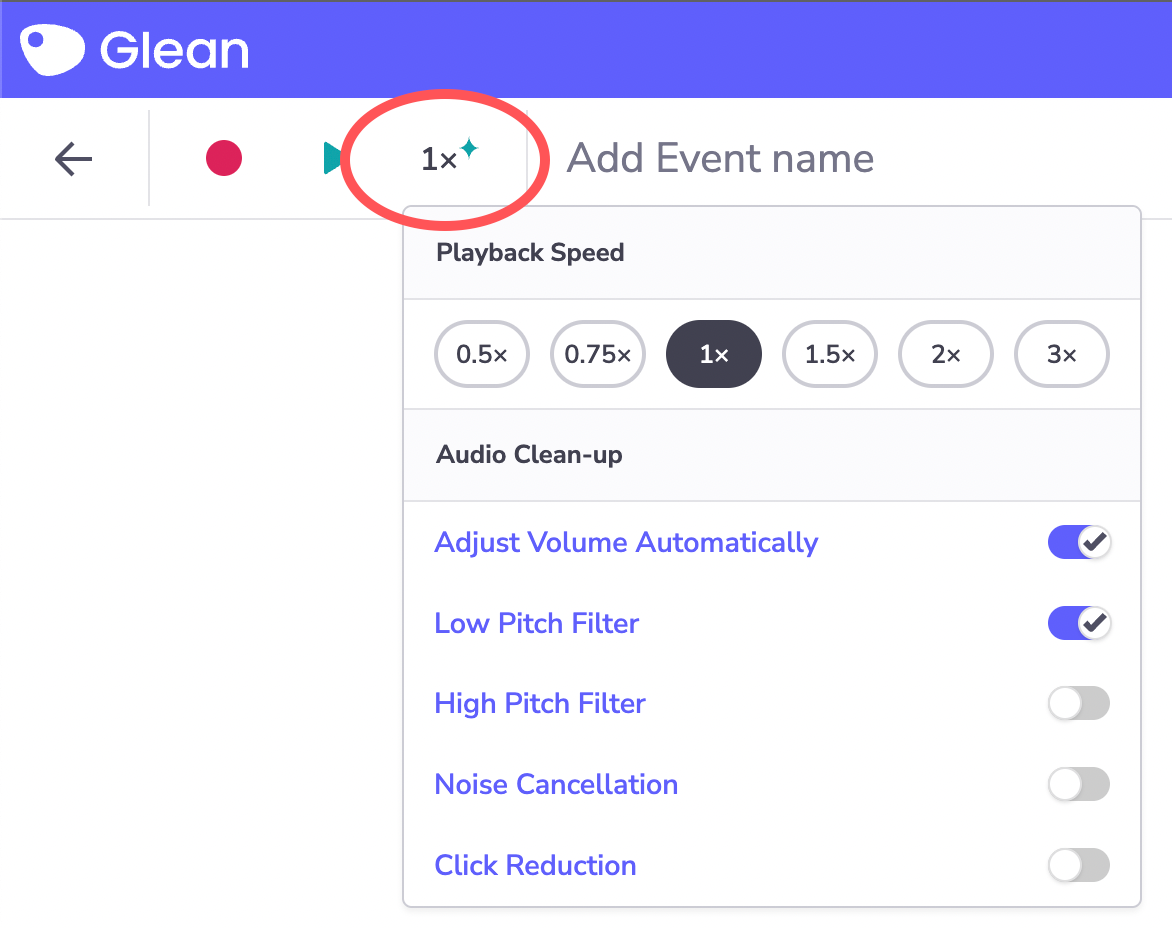 Introducing Audio Clean-Up